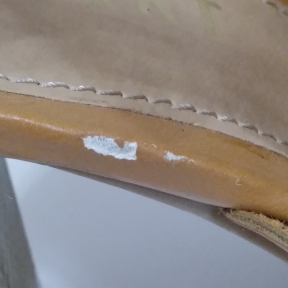 Report Rebecka Camel Strappy Chunky 7.5 Heels - Picture 7 of 8